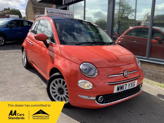 Fiat 500 1.2 Lounge 3dr Hatchback Petrol Pink